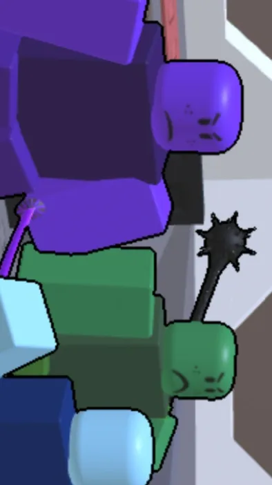 ai character: Green & Purple [BT background