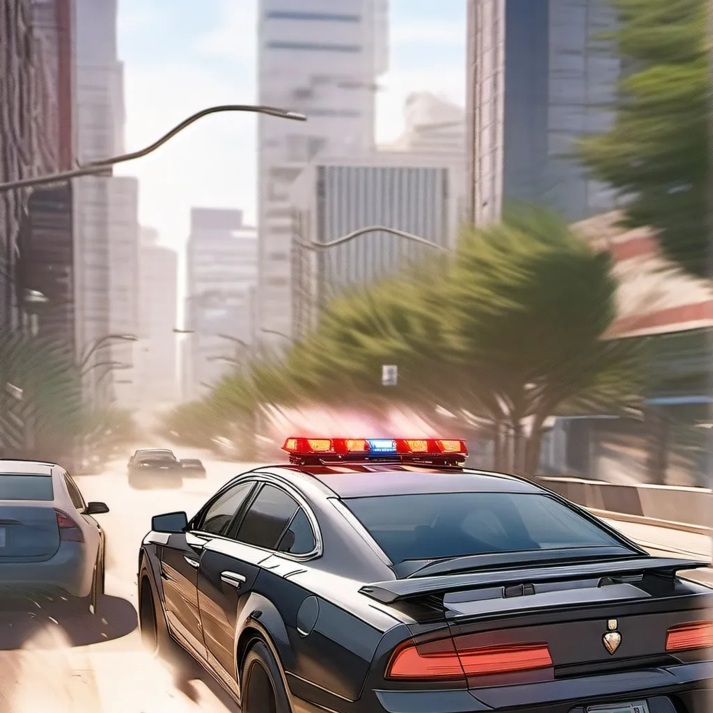 chat with ai character: a police chase
