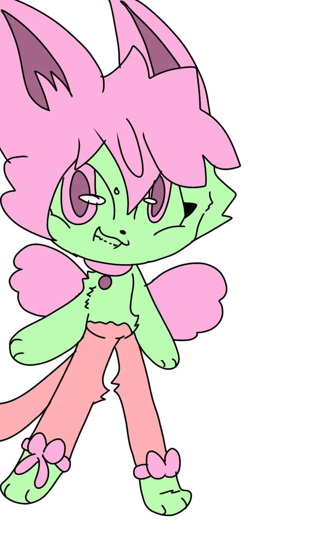 ai character: strawberry background