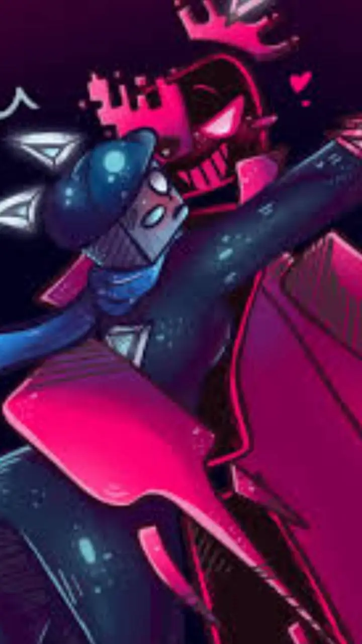 ai character: Cube x Blixer background