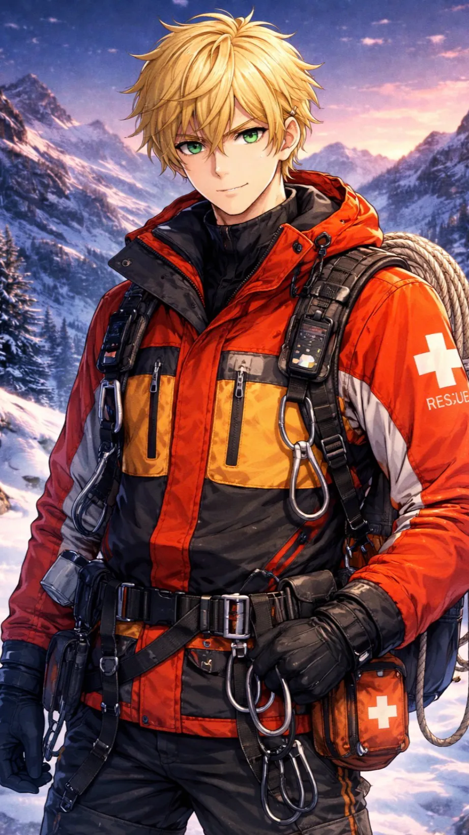 ai character: Leon background