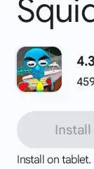 ai character: squid. sponge expo background