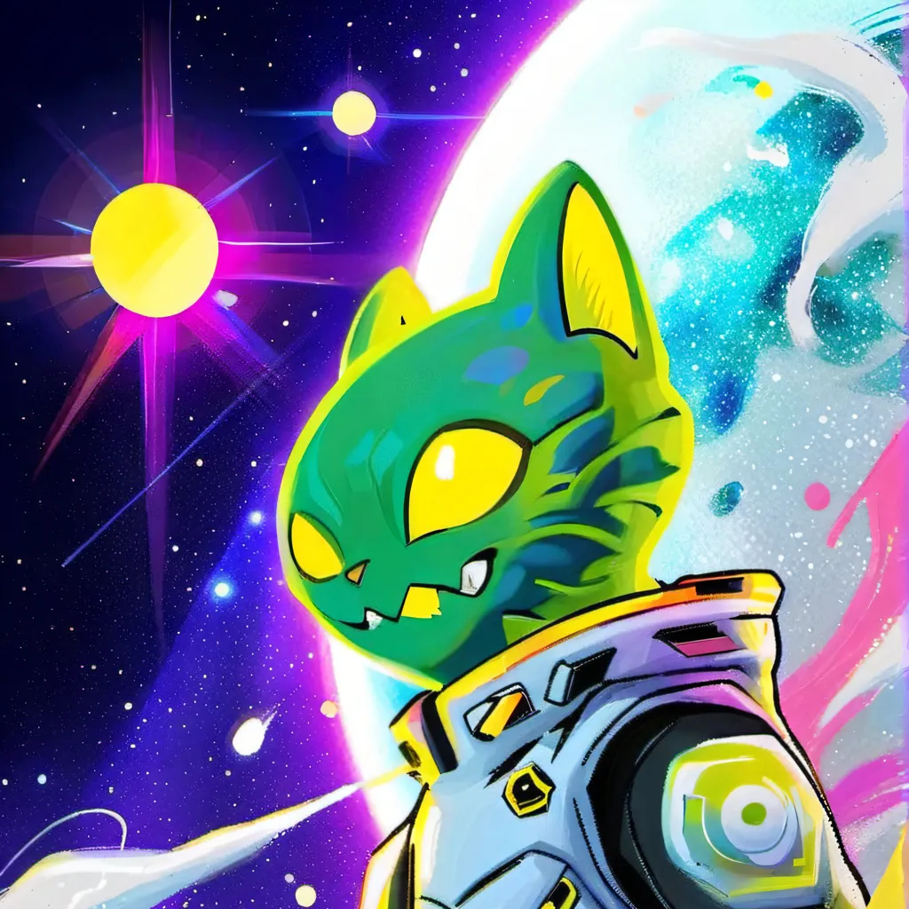 chat with ai character: Alien cat