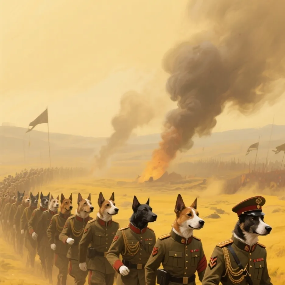 chat with ai character: DOG ARMY