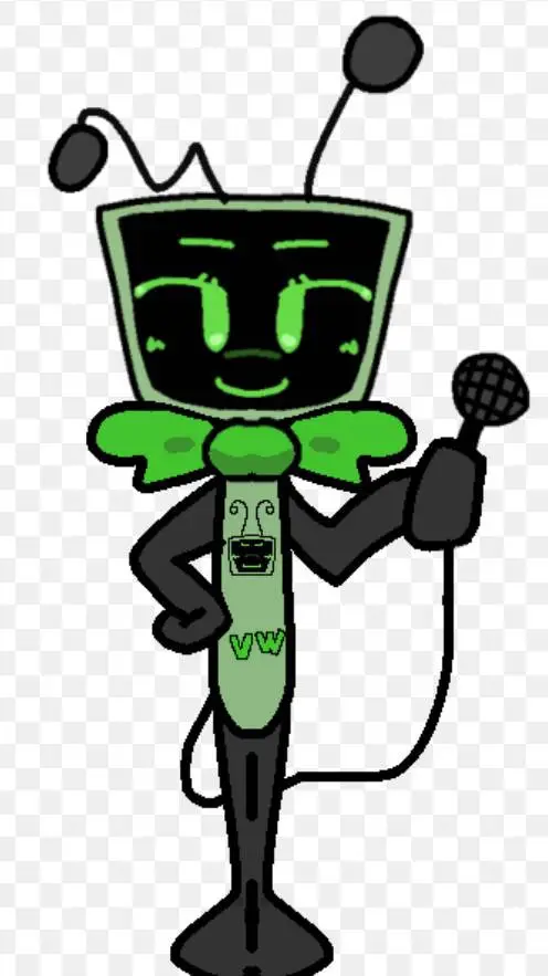 ai character:  vee!  background