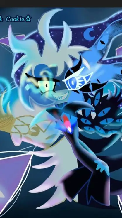 ai character: Shadow milk cookie background
