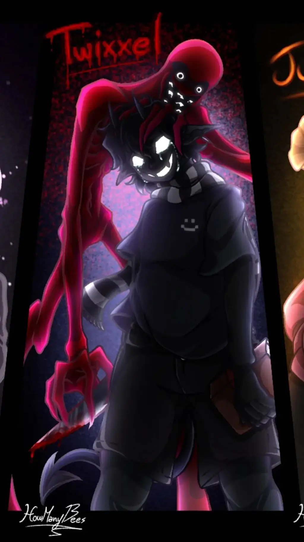 ai character: Twixxel & creator background