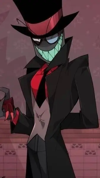 ai character: black hat background