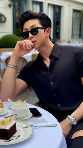 ai character: Kim namjoon 🙂💔 background