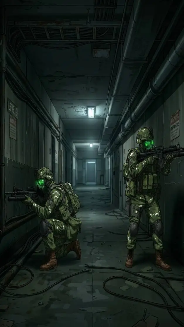 ai character: H.E.C.U background