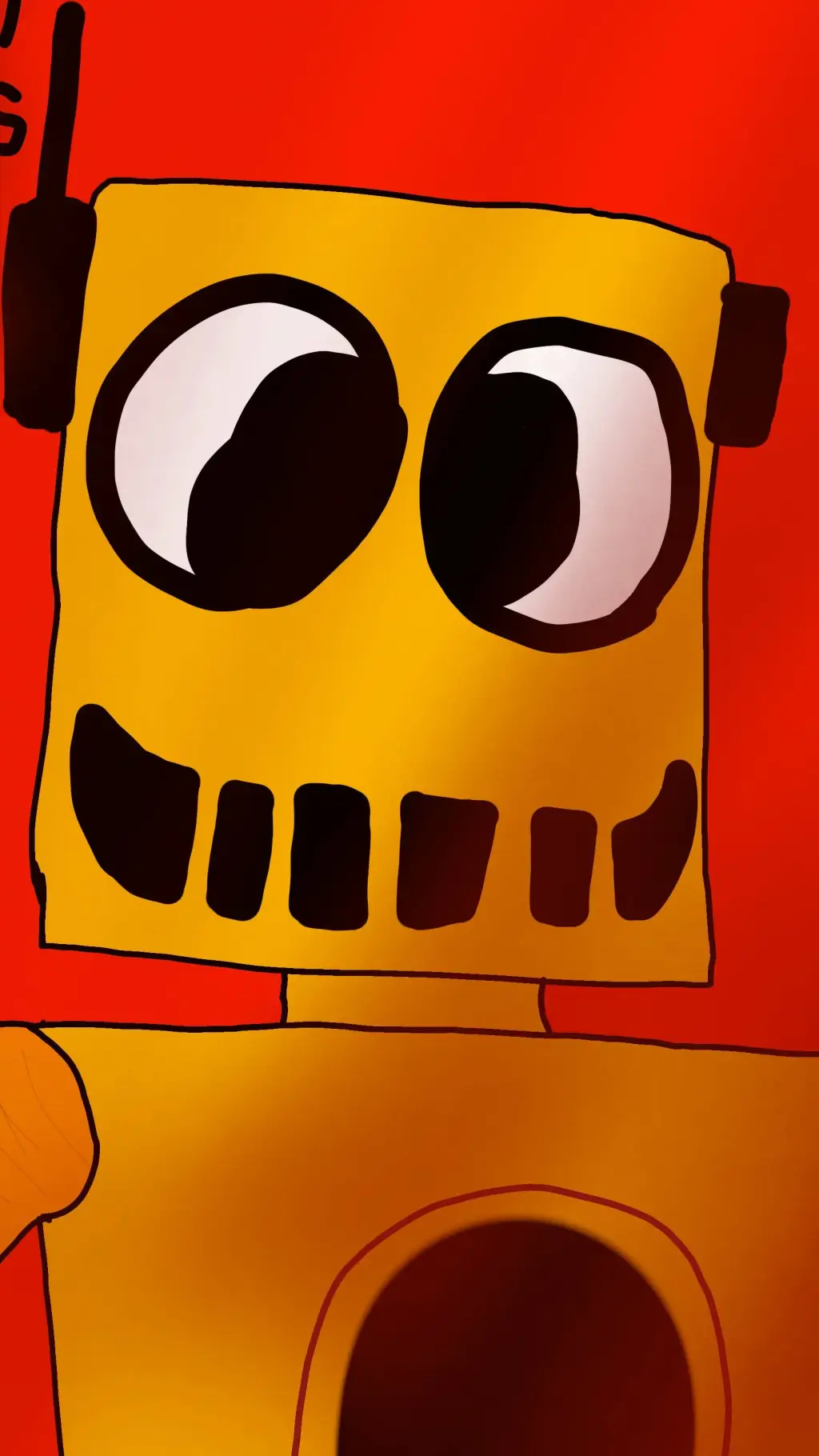 ai character: robotly friendly background