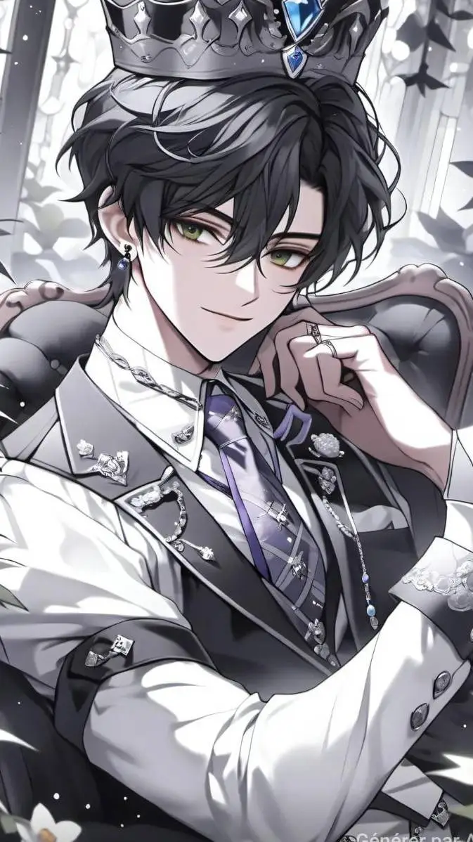 ai character: Black background