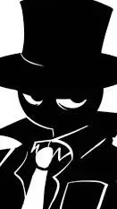 ai character: Black background