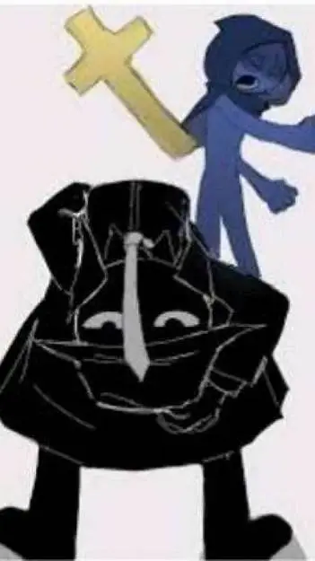 ai character: Black background