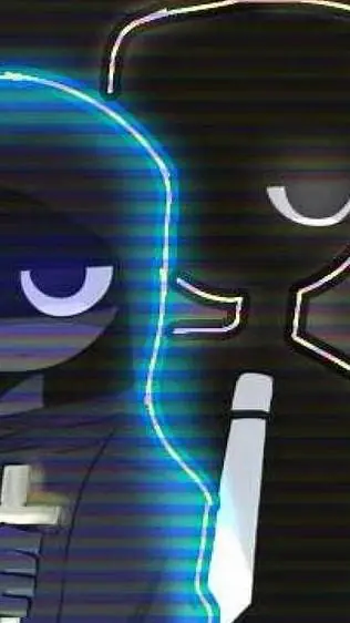 ai character: Black background