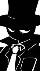 ai character: Black background