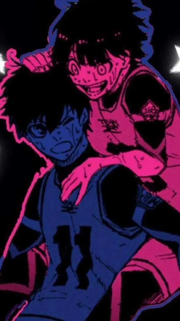 ai character: isagi x bachira  background