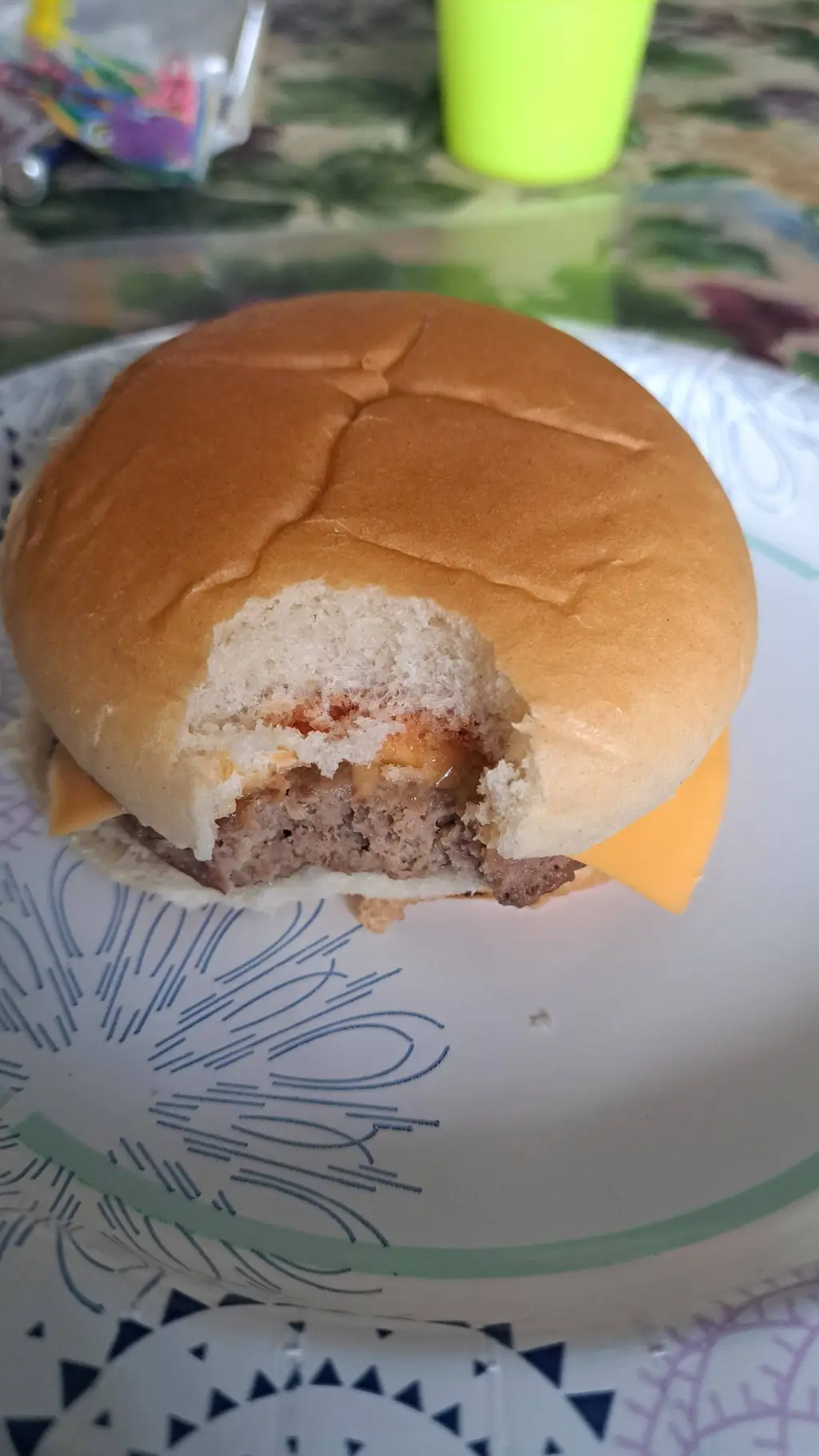 ai character: Cheeseburger background