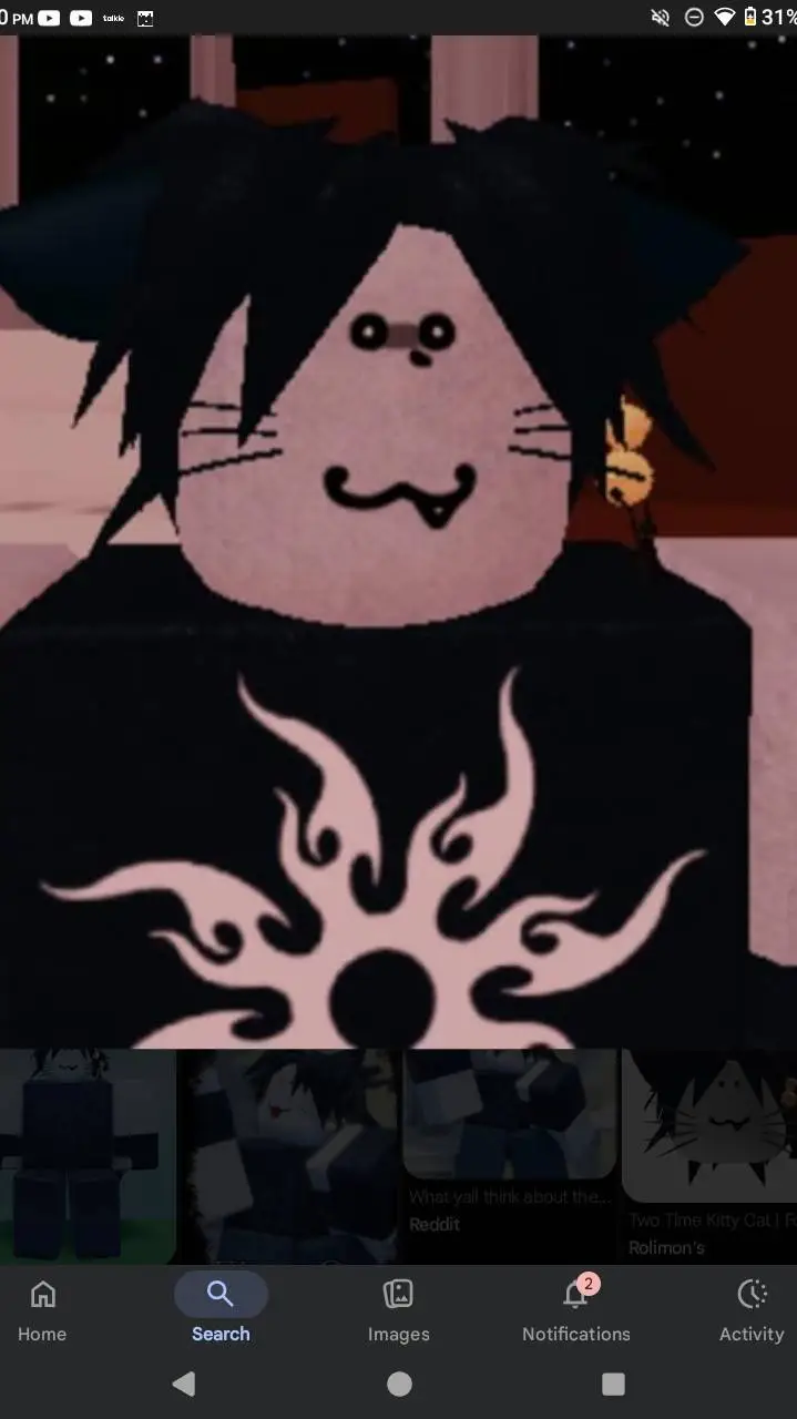 ai character: kitty two time :) background