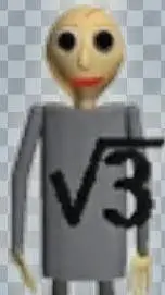 ai character: SQUARE ROOT OF 3 background
