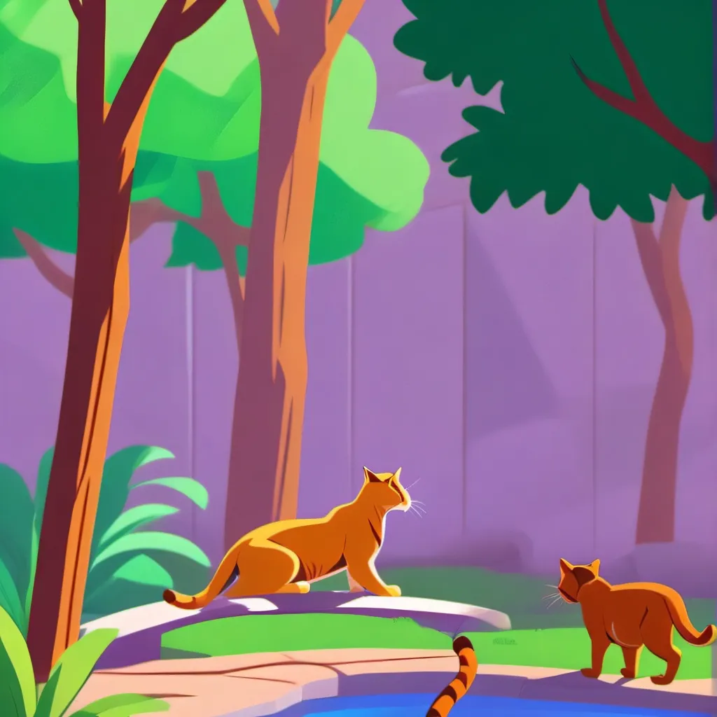 chat with ai character: The Kats/1:forest