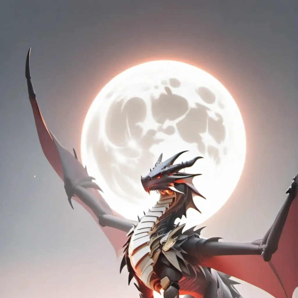 chat with ai character: Dragon blood moon