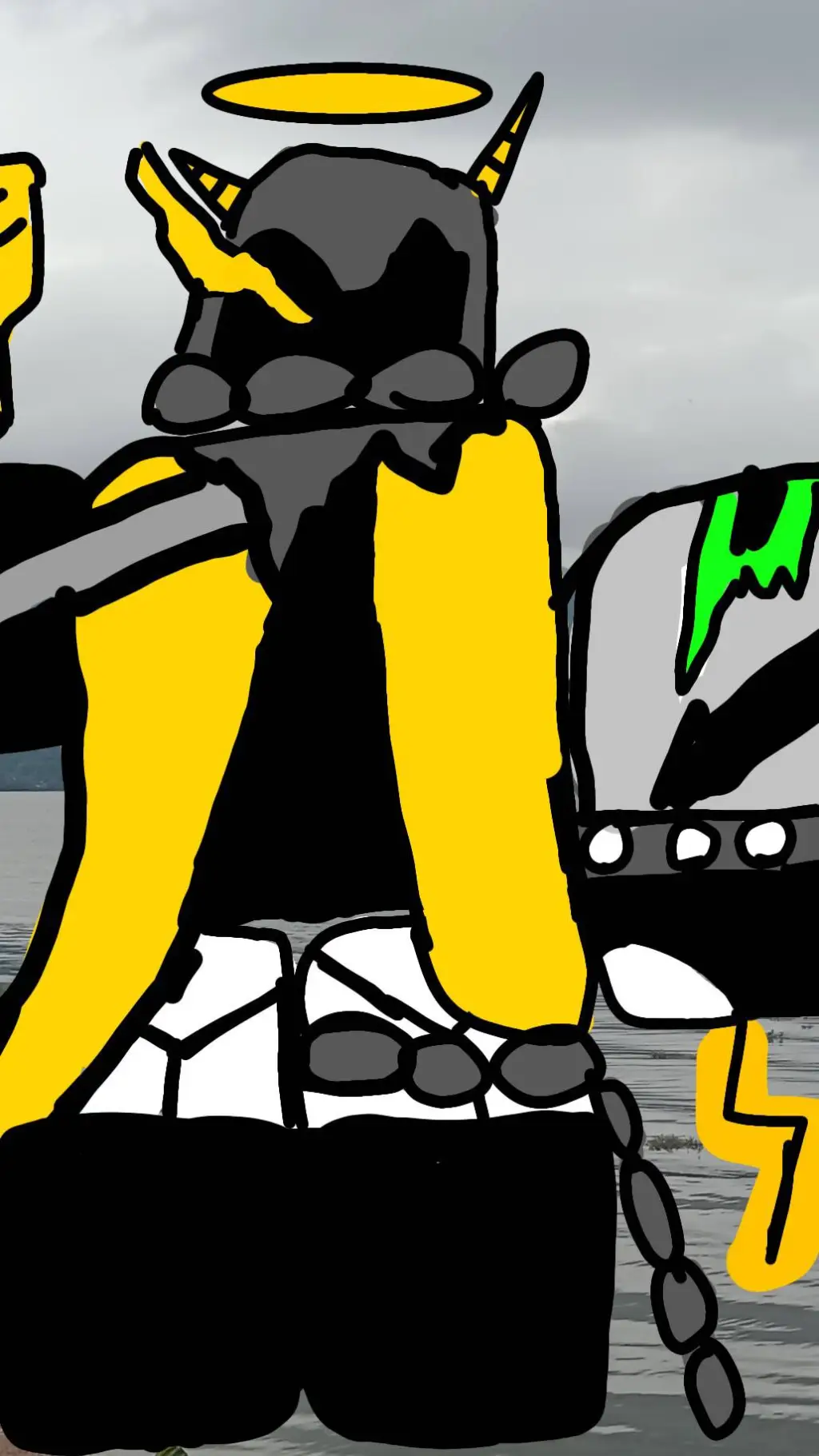 ai character: eléctric soul background