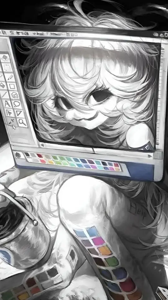 ai character: desenho background