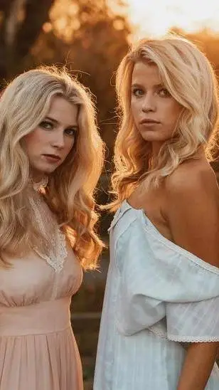 ai character: Lily and Ellie background