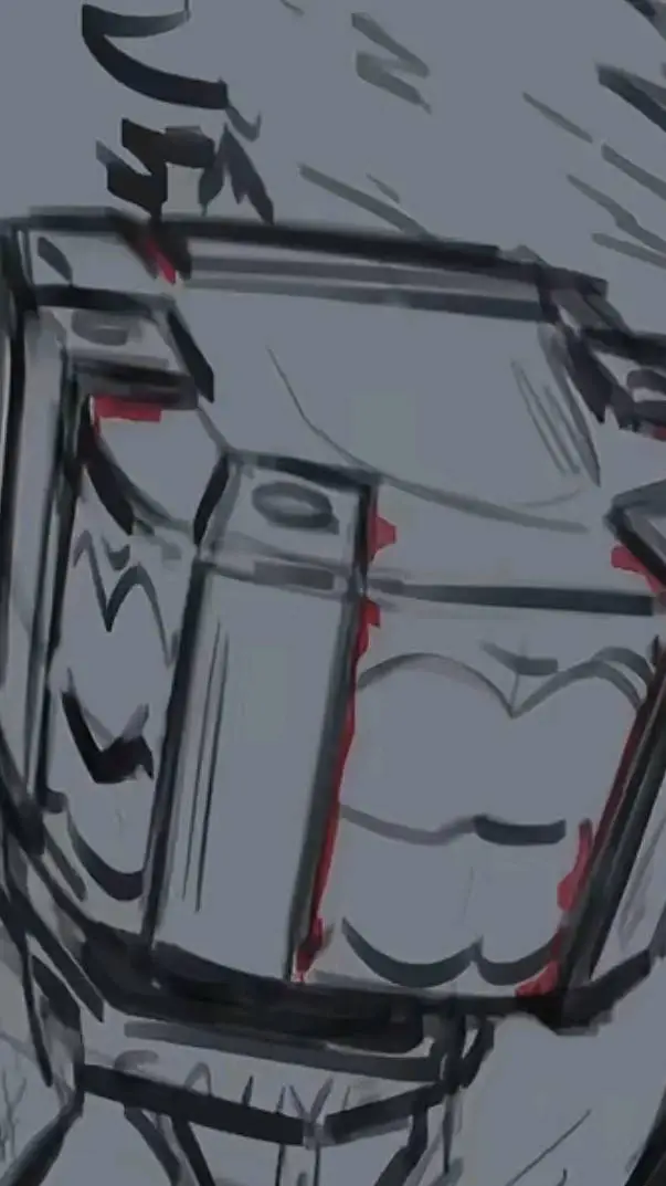 ai character: Trashed Caine A.U background