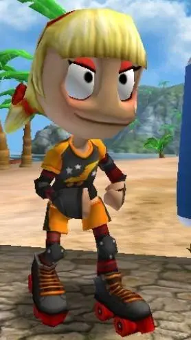 ai character: Roxie Roller background