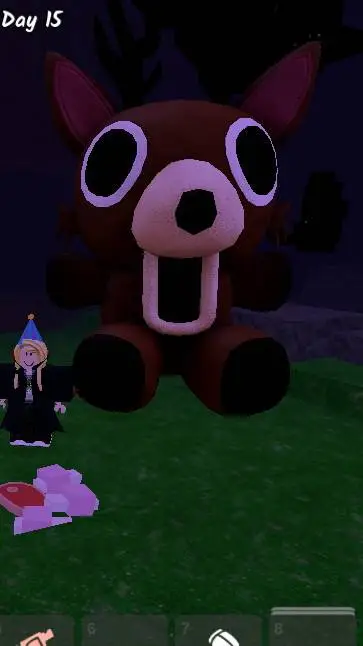 ai character: cute deer🦌 background