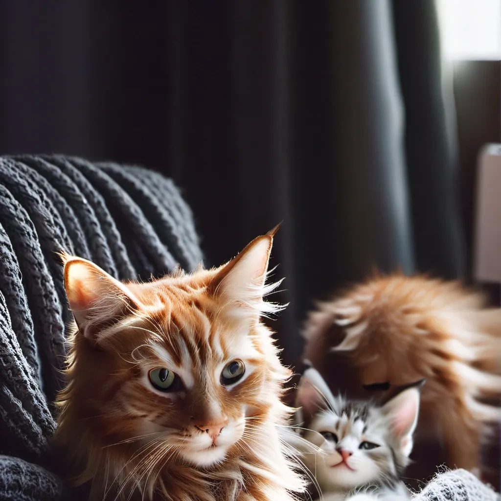 chat with ai character: cat with kitten