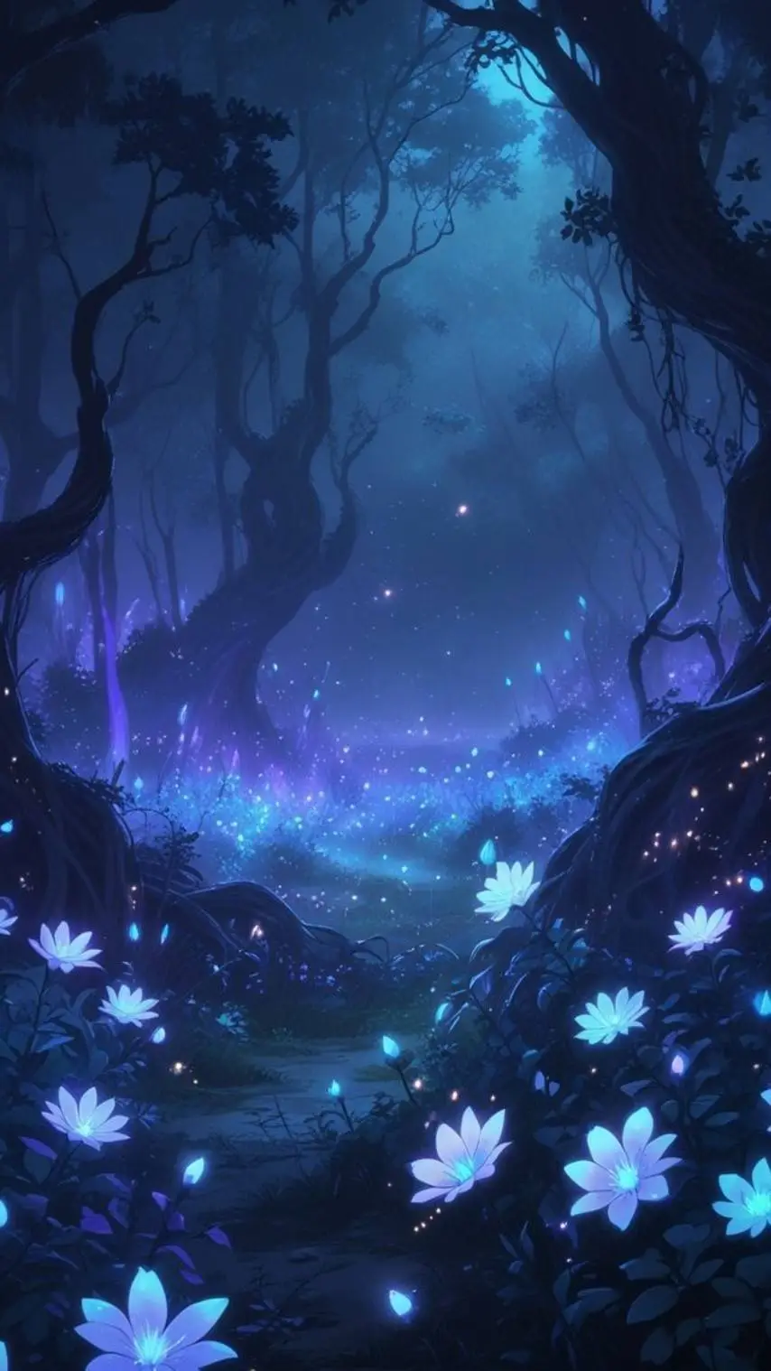 ai character: mha forêt  background