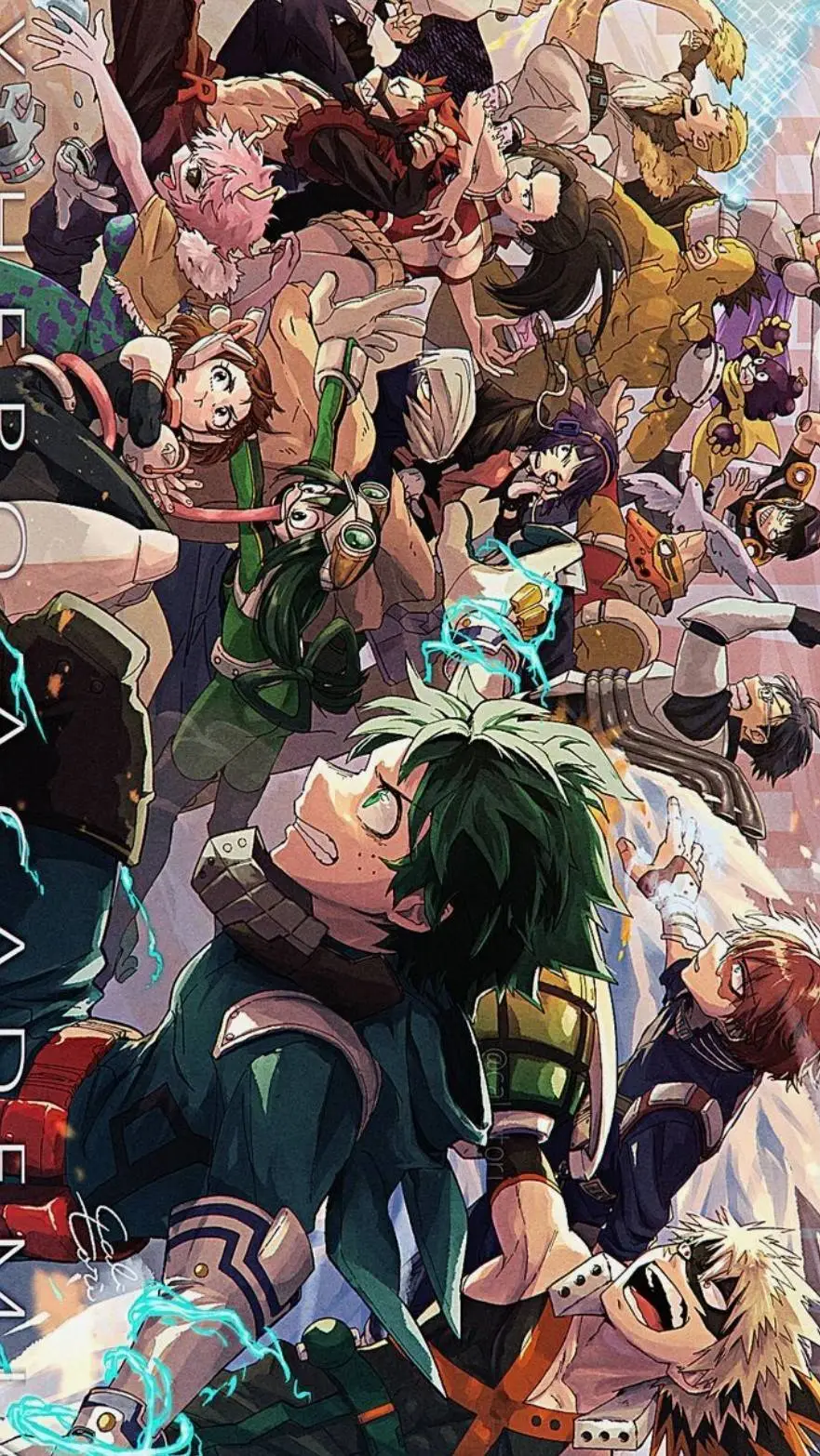 ai character: mha combat background