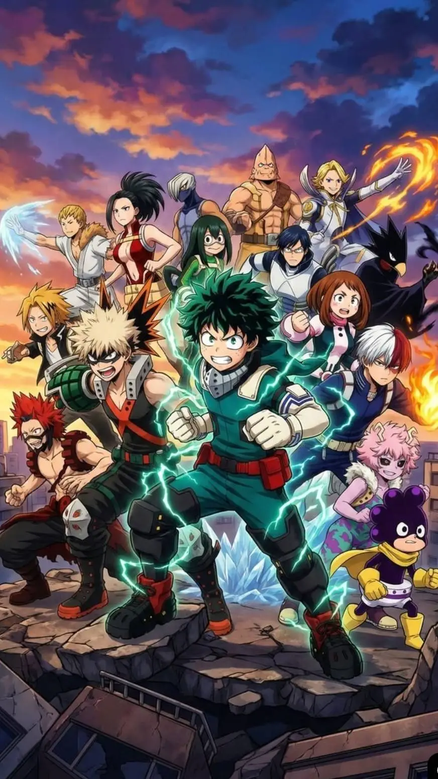 ai character: mha gravité  background