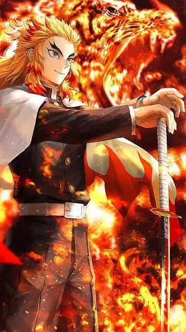 ai character: Kyojuro Rengoku  background