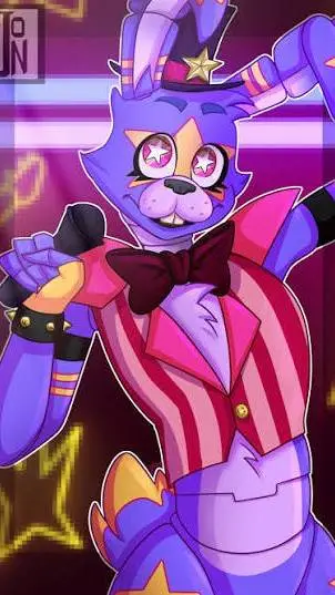 ai character: Glamrock Bonnie background