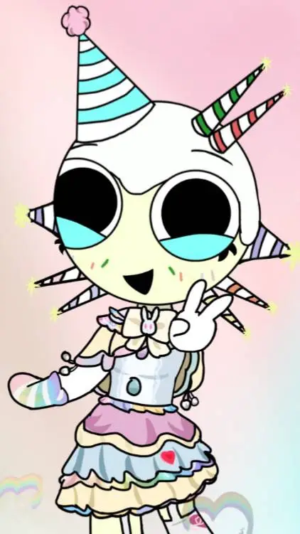 ai character: Funfetti background