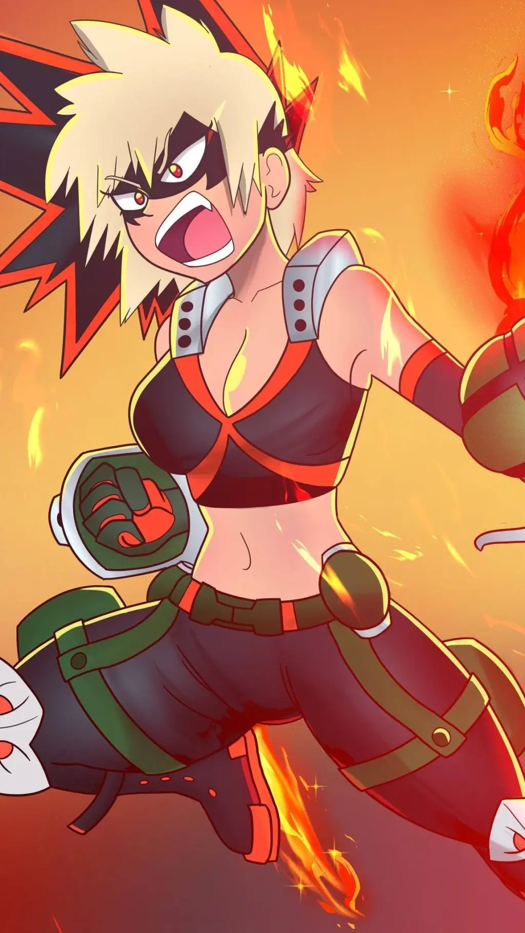 ai character: MHA genderbend  background