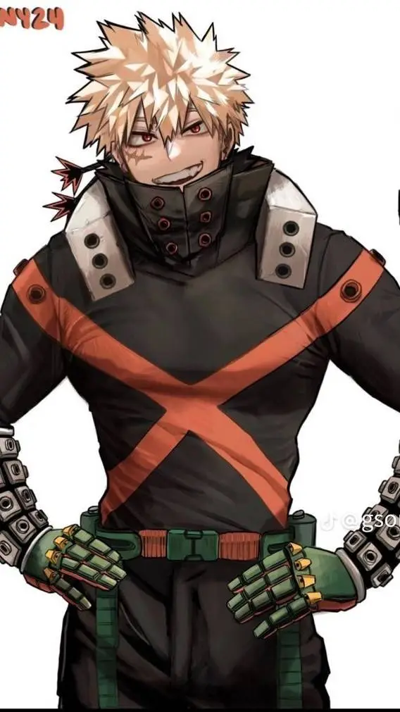 ai character: Katsuki Bakugo background