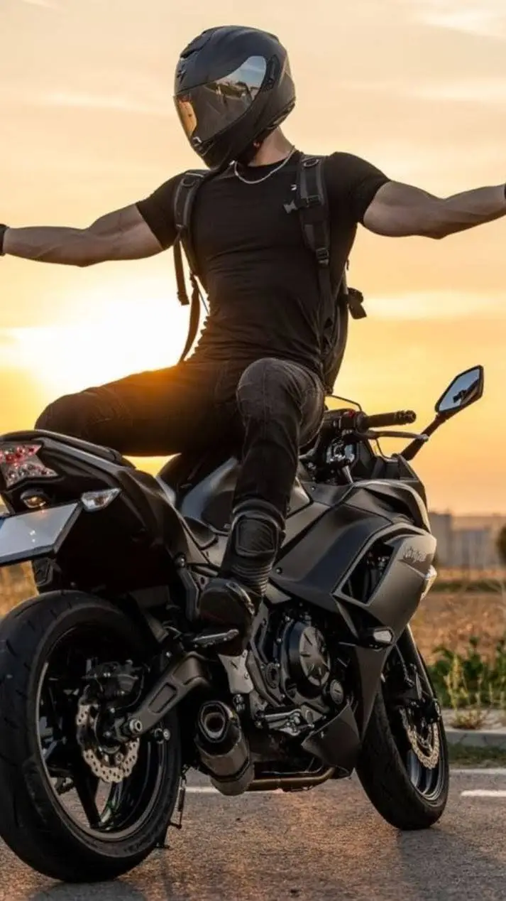 ai character: Biker Boy background