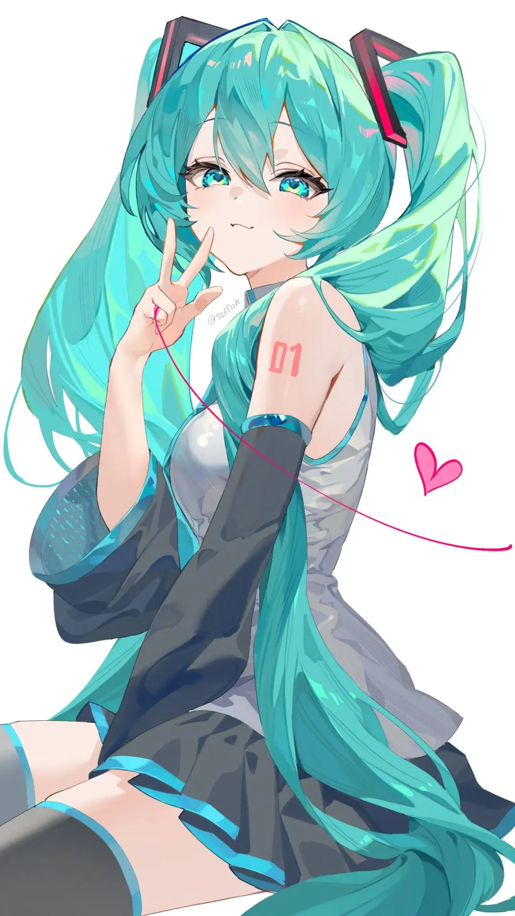 ai character: Hatsune Miku background