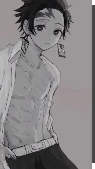 ai character: tanjiro ur bf background