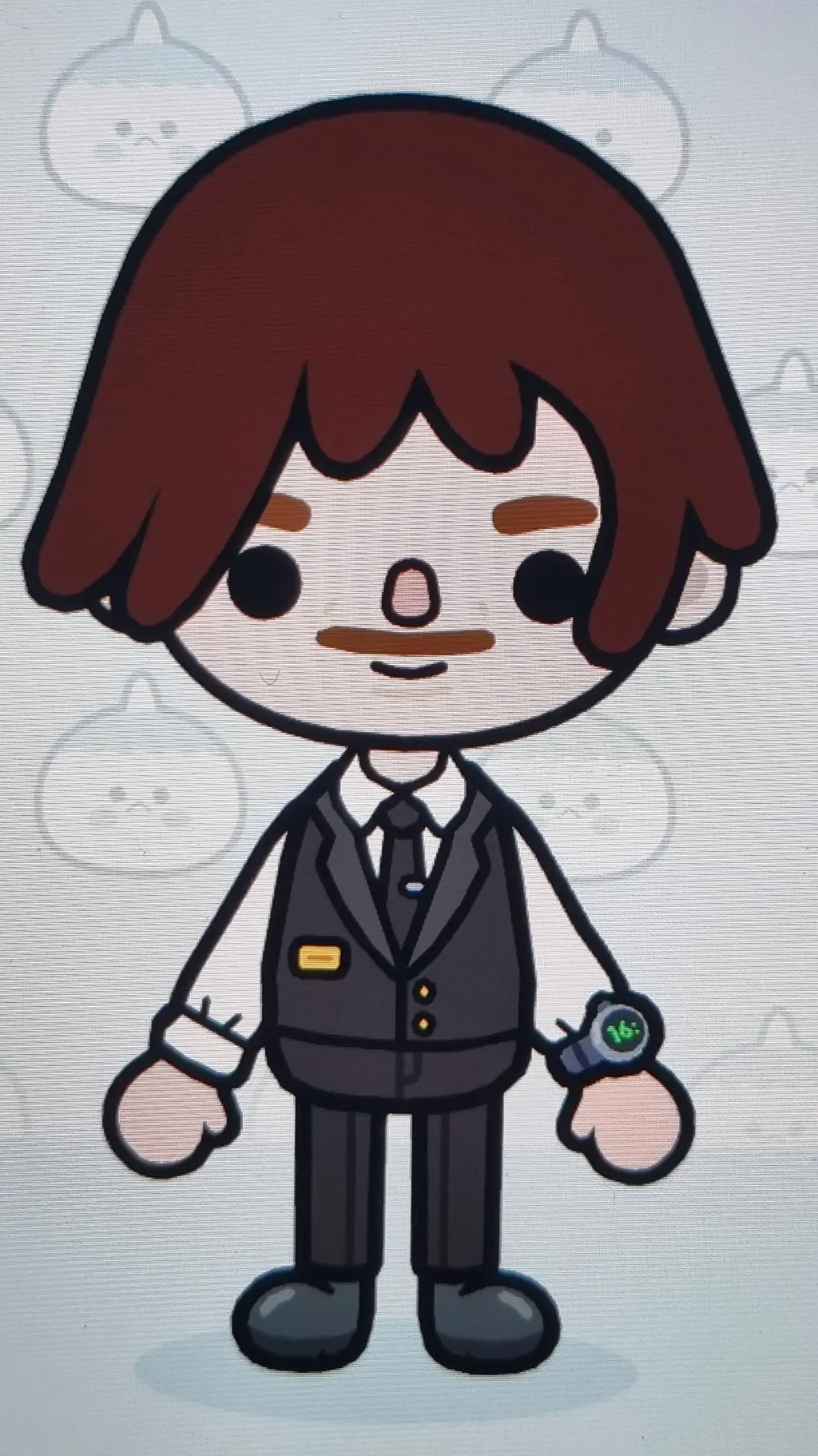 ai character: Butler James  background