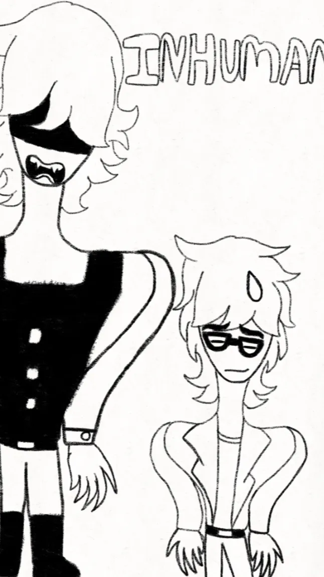 ai character: Inhuman background