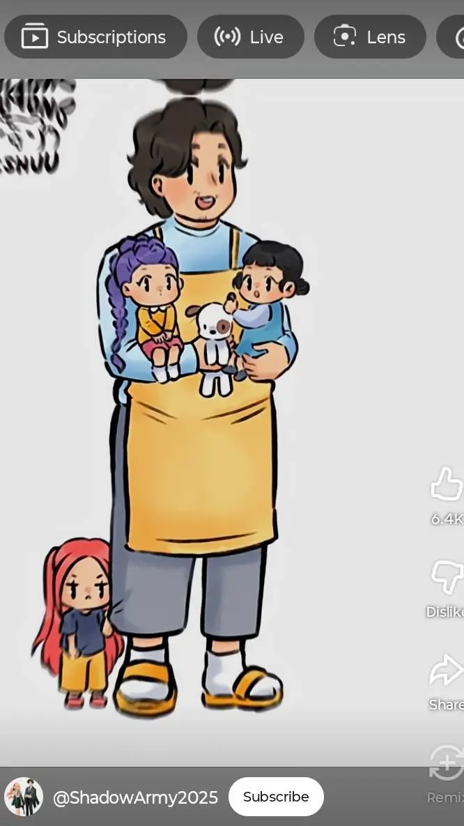 ai character: baby huntrix  background