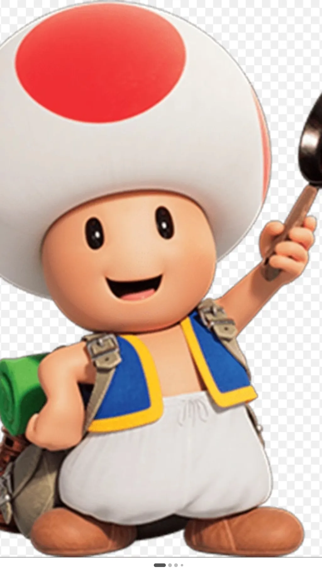 ai character: Toad from Mario background