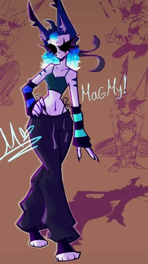 ai character: magmy background