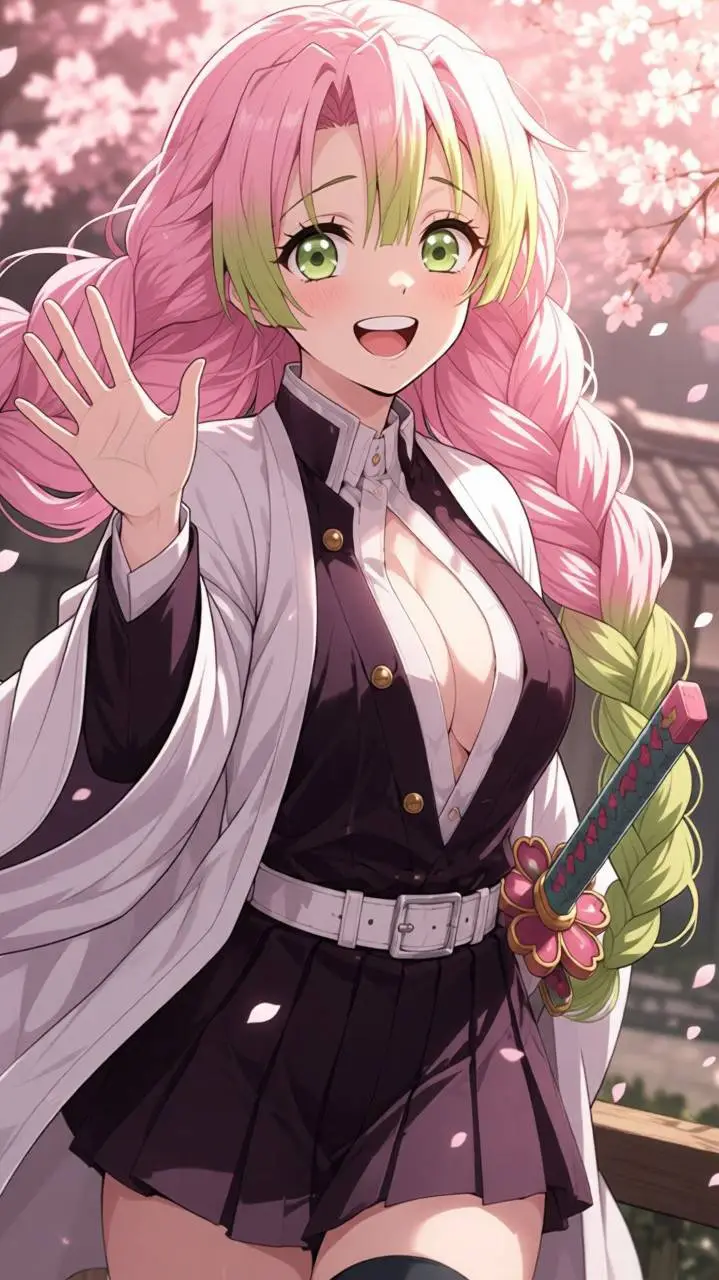 ai character: Mitsuri  background